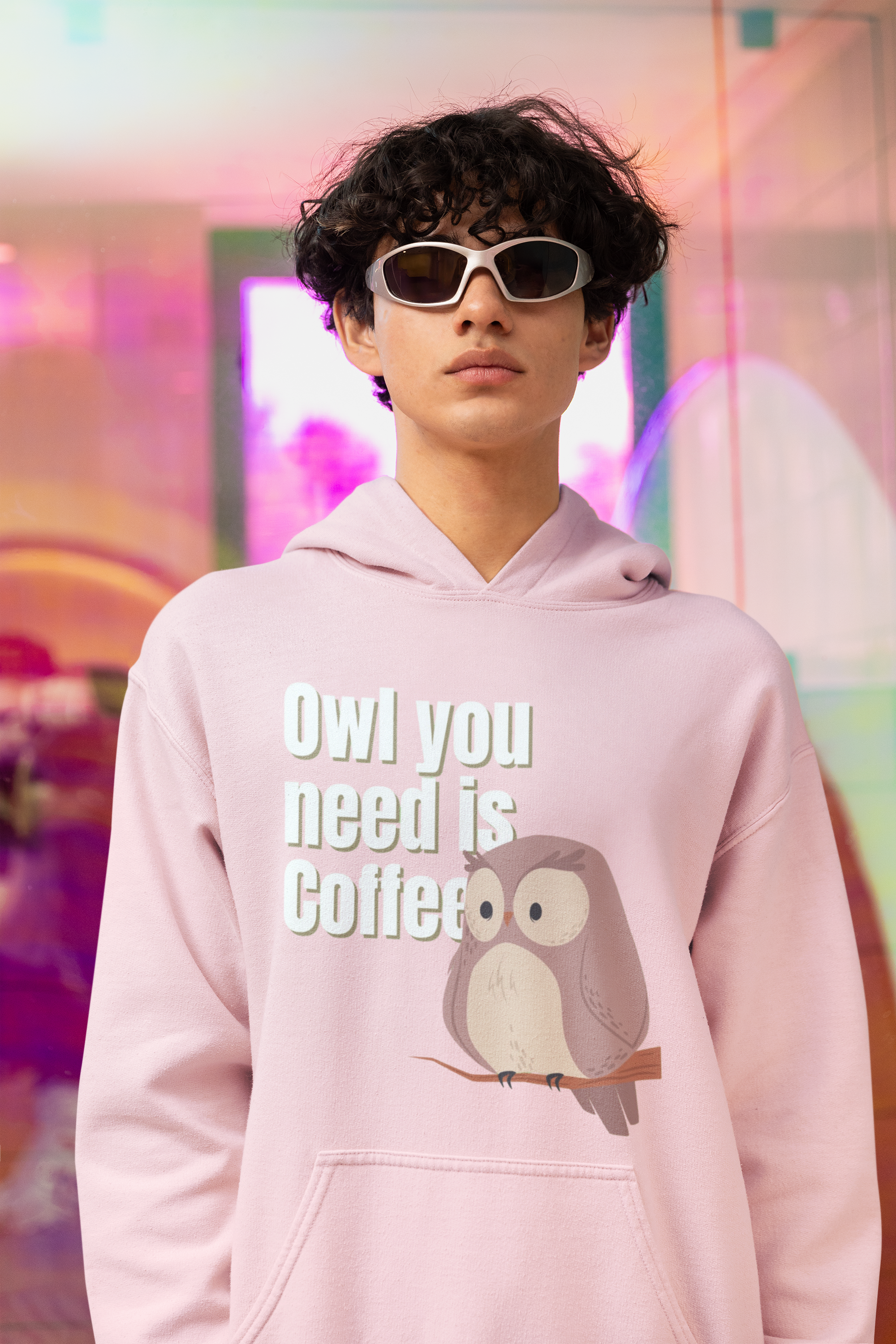 Owl you need is coffee, Sweat T-shirt