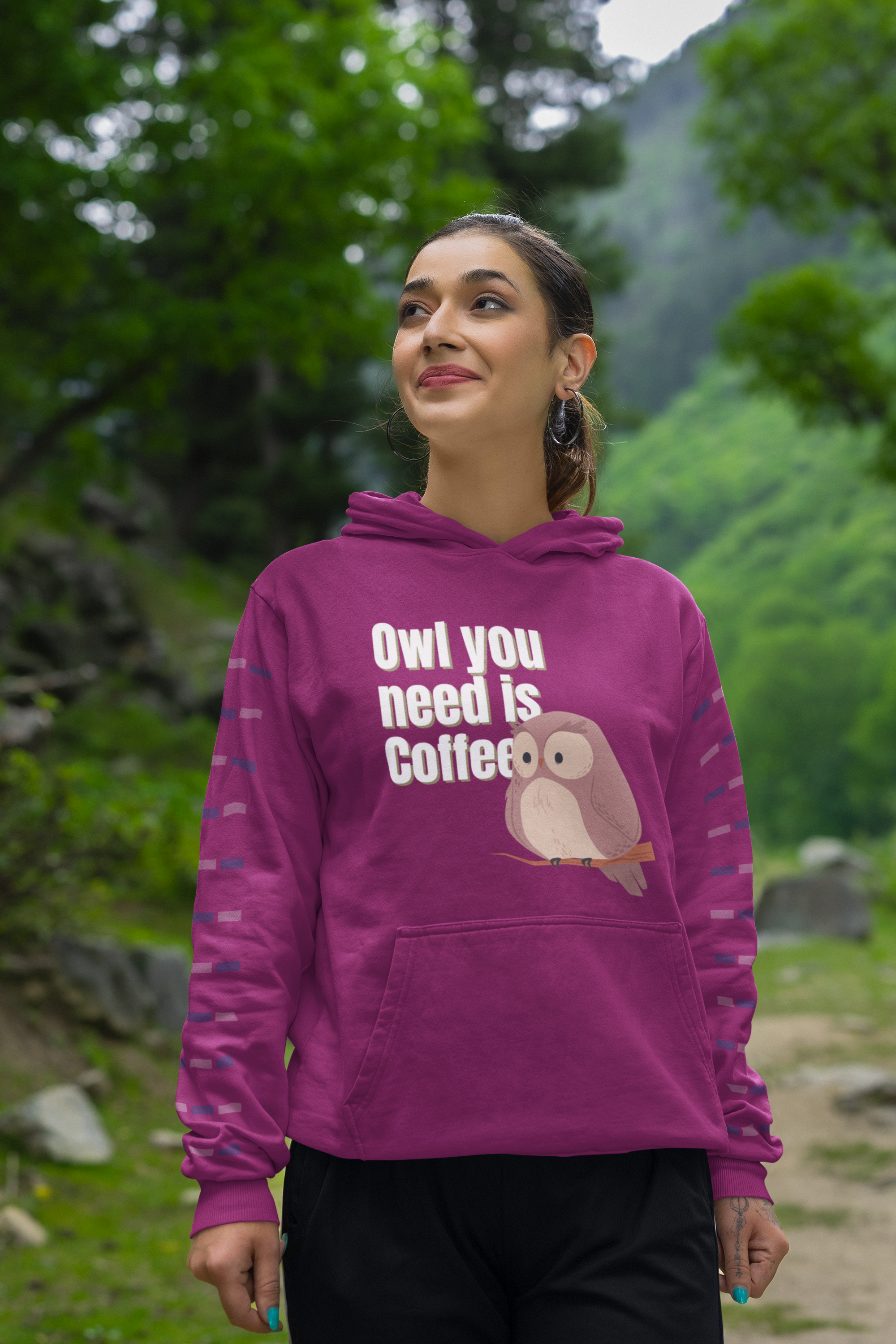 Owl you need is coffee, Sweat T-shirt