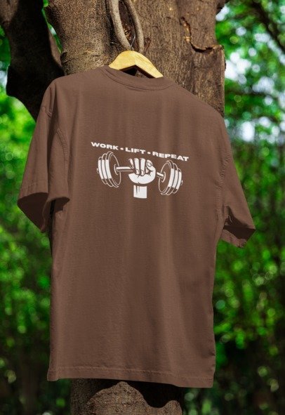 Work - Lift - Repeat, Over-sized T-shirt