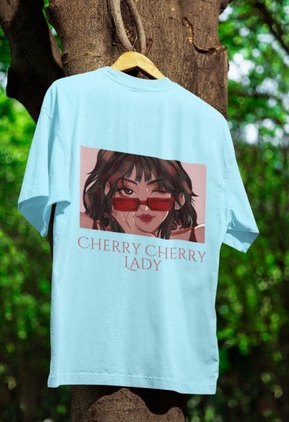 Cherry Cherry Lady - Over-sized T-shirt