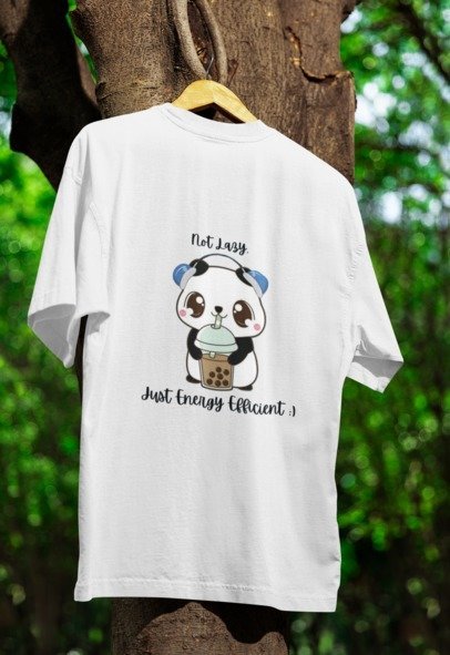 Not Lazy Just Energy Efficient  ;) Design Simple T-shirt