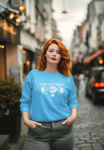 Work Lift Repeat Design Sweat T-shirt