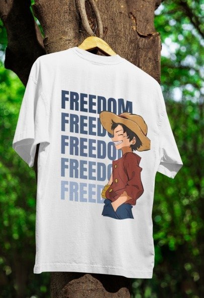 Straw Hat Pirate Freedom Version Design Simple T-shirt