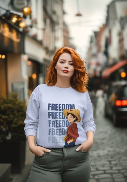 Straw Hat Freedom Version Sweat T-Shirt