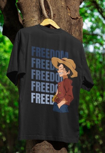Straw Hat Pirate Freedom Version Design Simple T-shirt