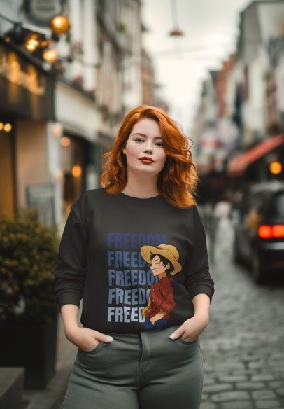 Straw Hat Freedom Version Sweat T-Shirt