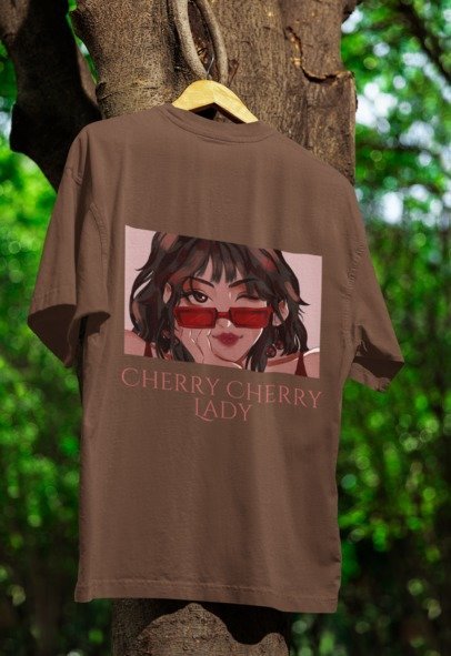 Cherry Cherry Lady - Over-sized T-shirt